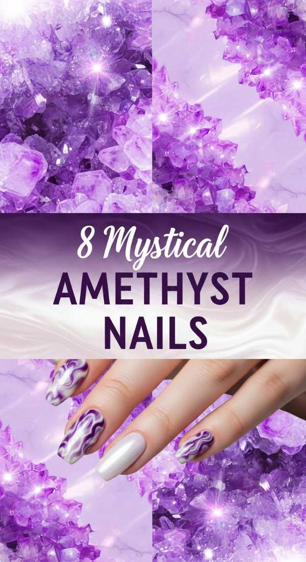 Mystical Amethyst Nails: A Touch of Enchantment!