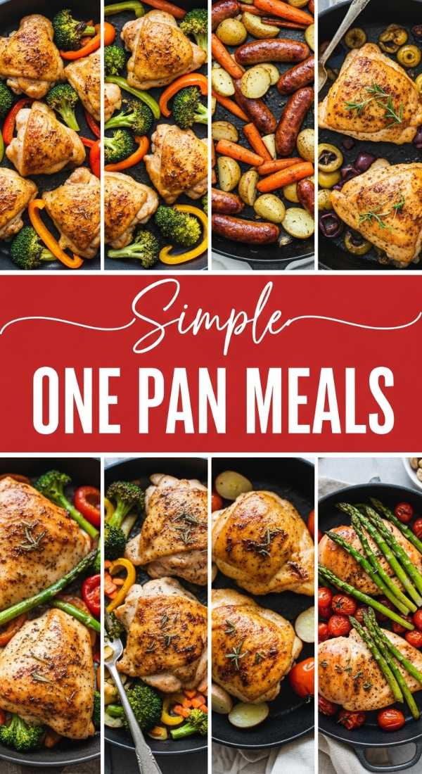 One Pan Meals for Easy Low Effort Dinners