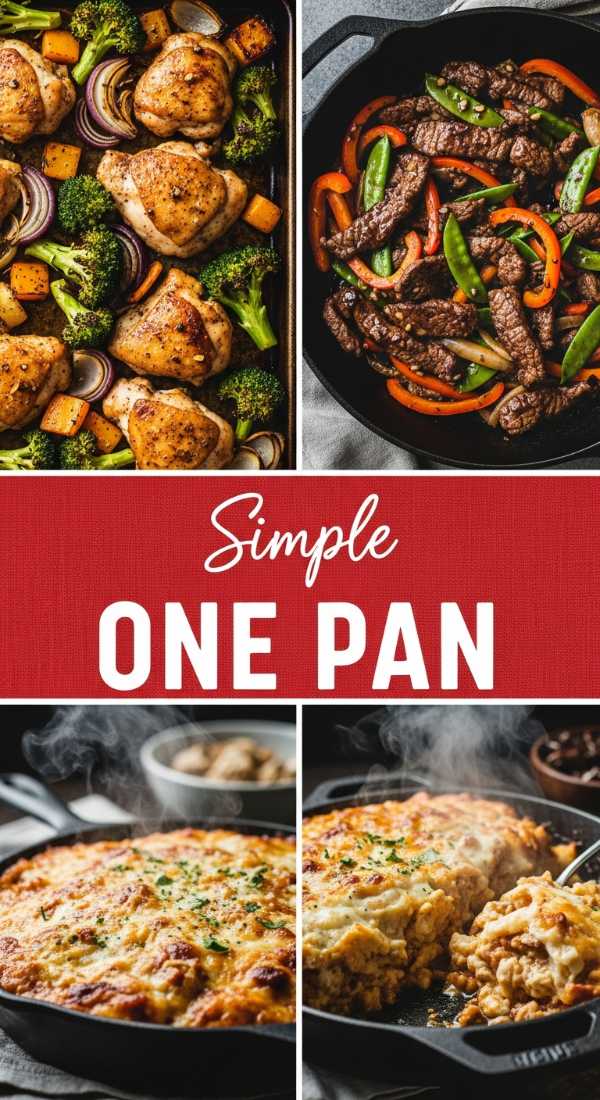 One Pan Meals for Stress-Free Cooking