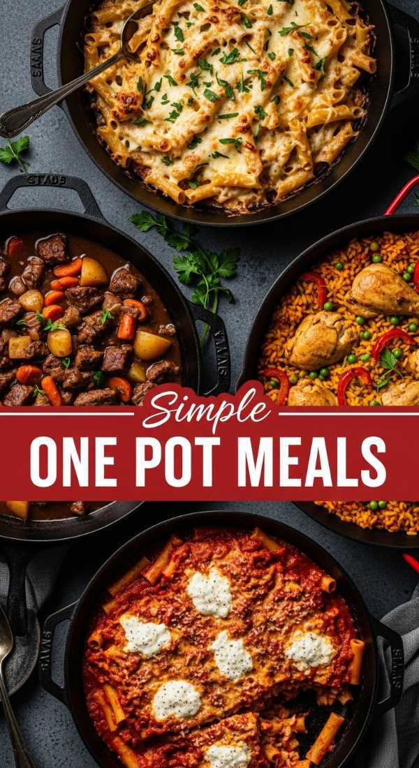 One Pot Dinner Recipes Easy Cleanup