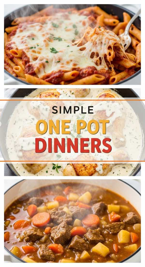 One Pot Dinner Recipes: Easy Cleanup Meals