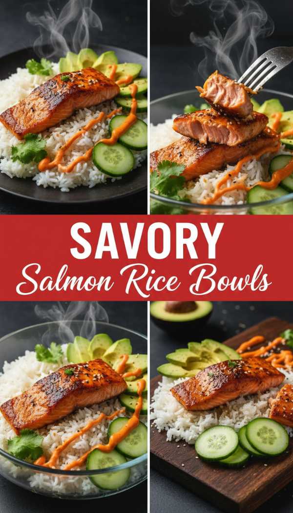 Quick Salmon Rice Bowl Meal Prep