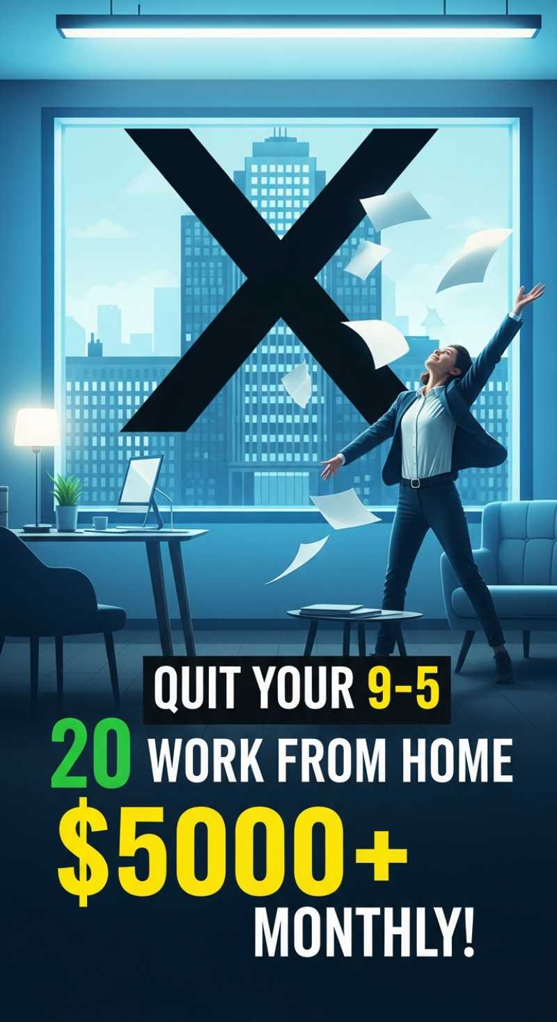 Quit Your 9-5: 20 Work From Home Jobs Making $5000+ Monthly!