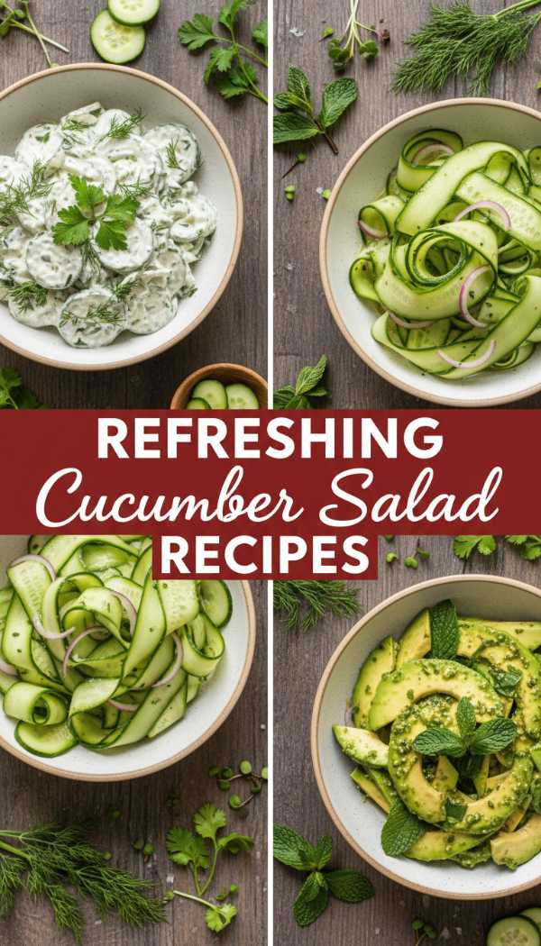 Refreshing Cucumber Salad Recipe Variations