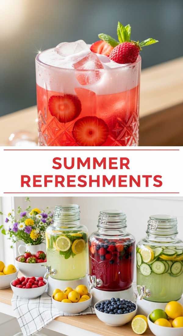 Refreshing Fancy Summer Drinks