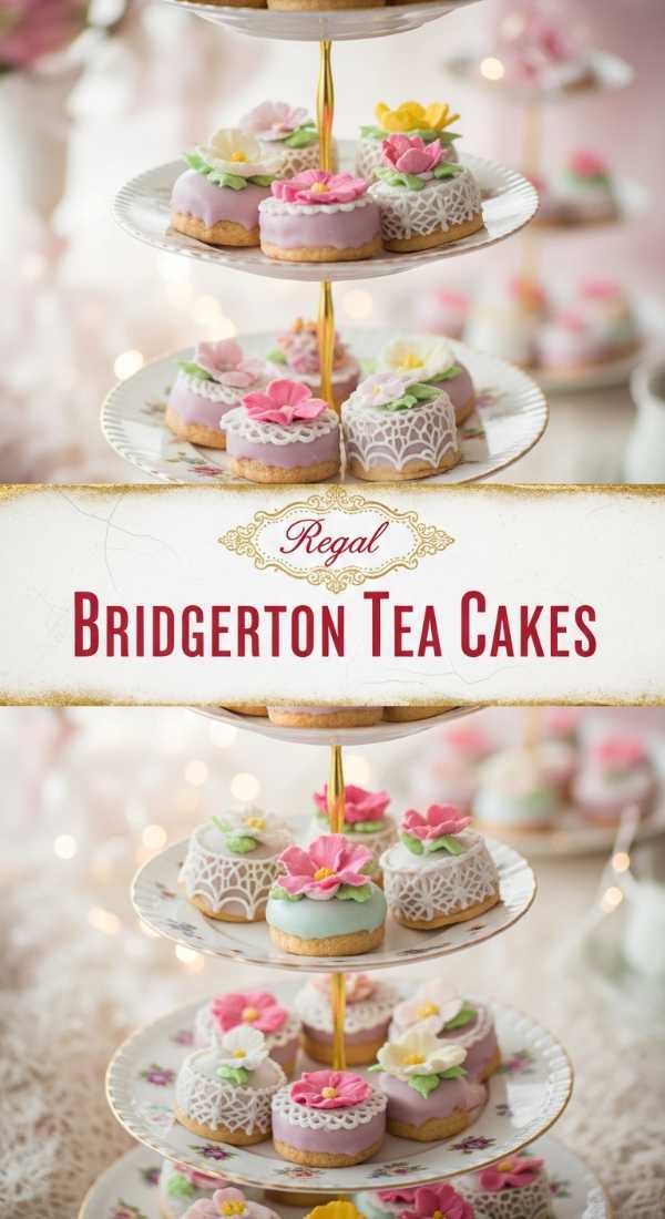 Regal Bridgerton Tea Party Cakes for a Themed Event