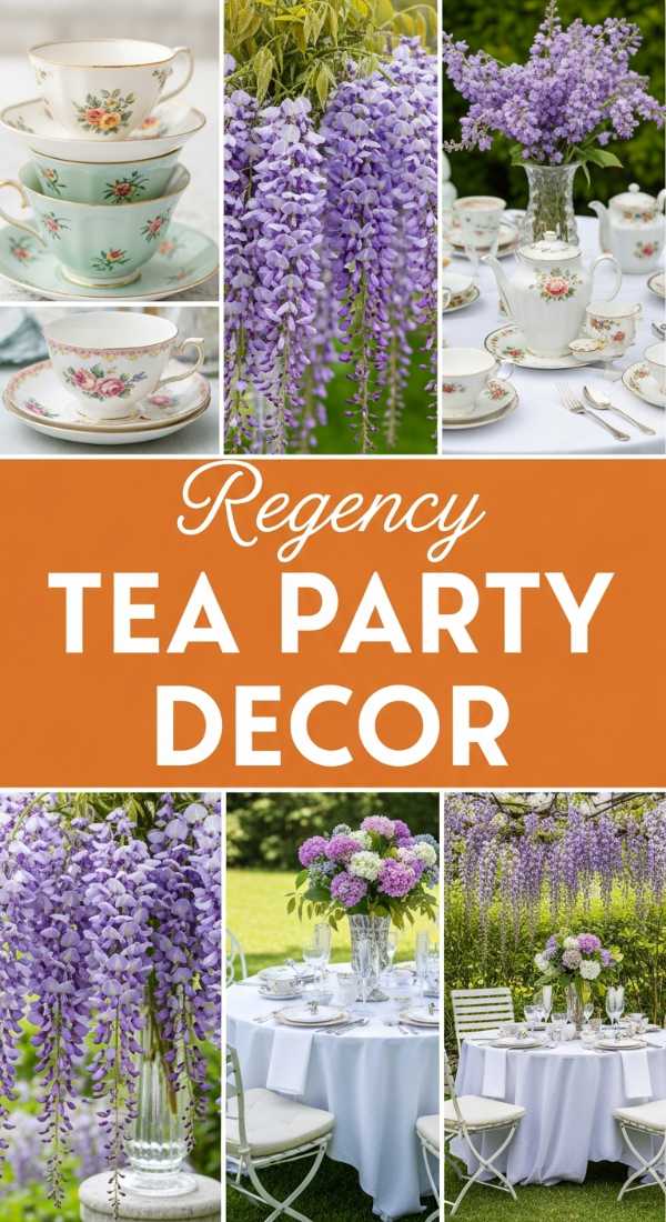 Regency Era Bridgerton Tea Party Decor Ideas