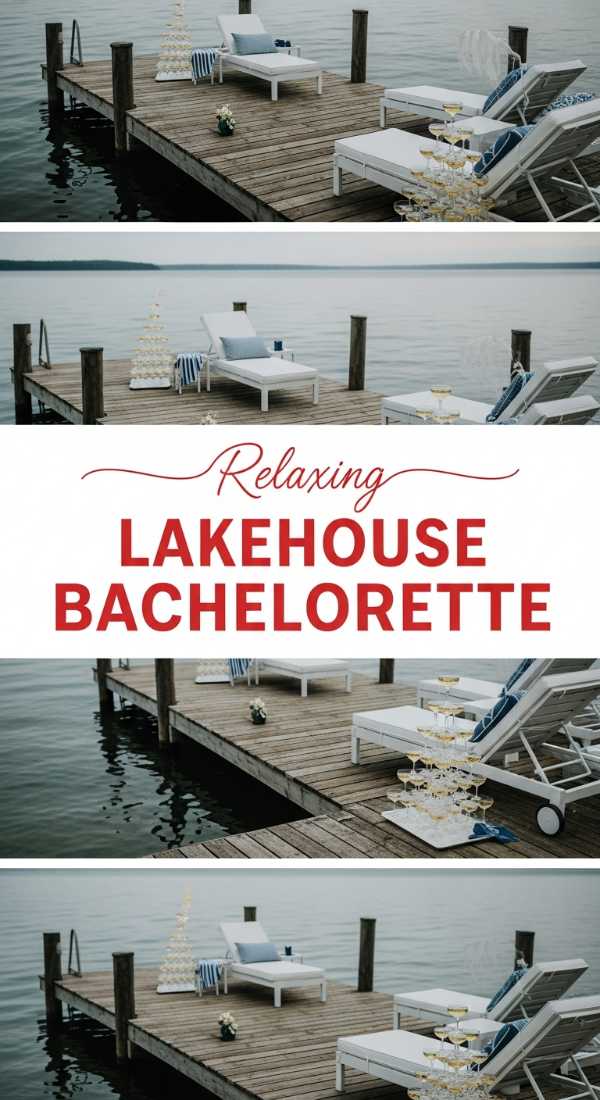 Relaxing Lakehouse Bachelorette Party Vibes