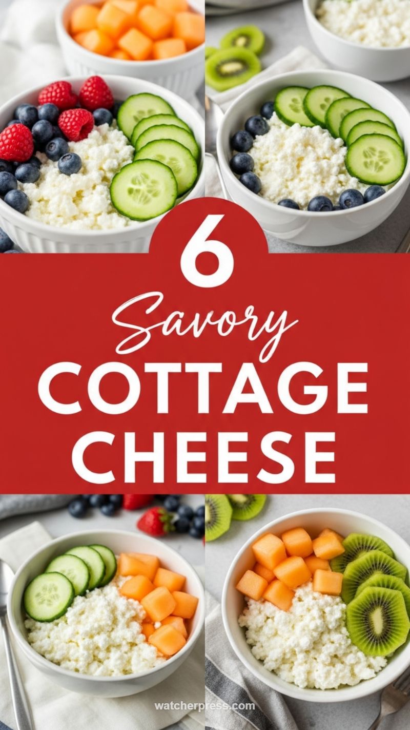 Savory Fruit & Cucumber Cottage Cheese Bowls