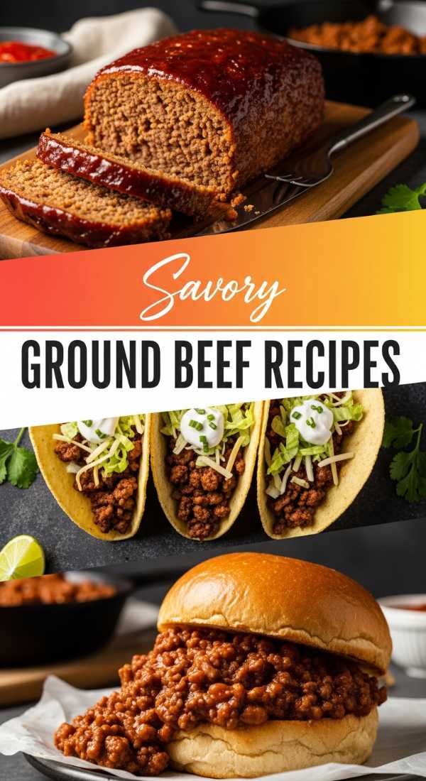 Savory Ground Beef Recipes for Family Night