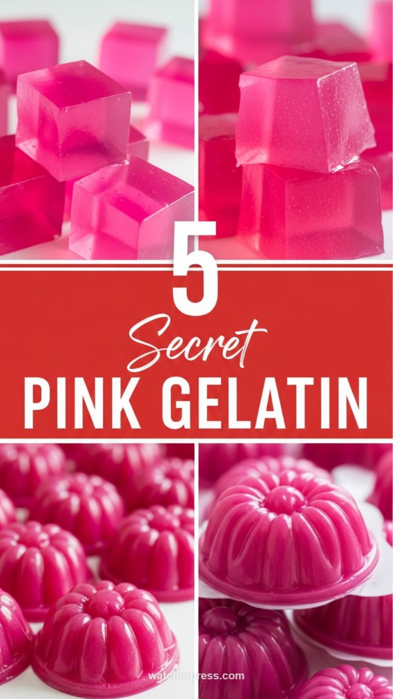 Secret Pink Gelatin Bites