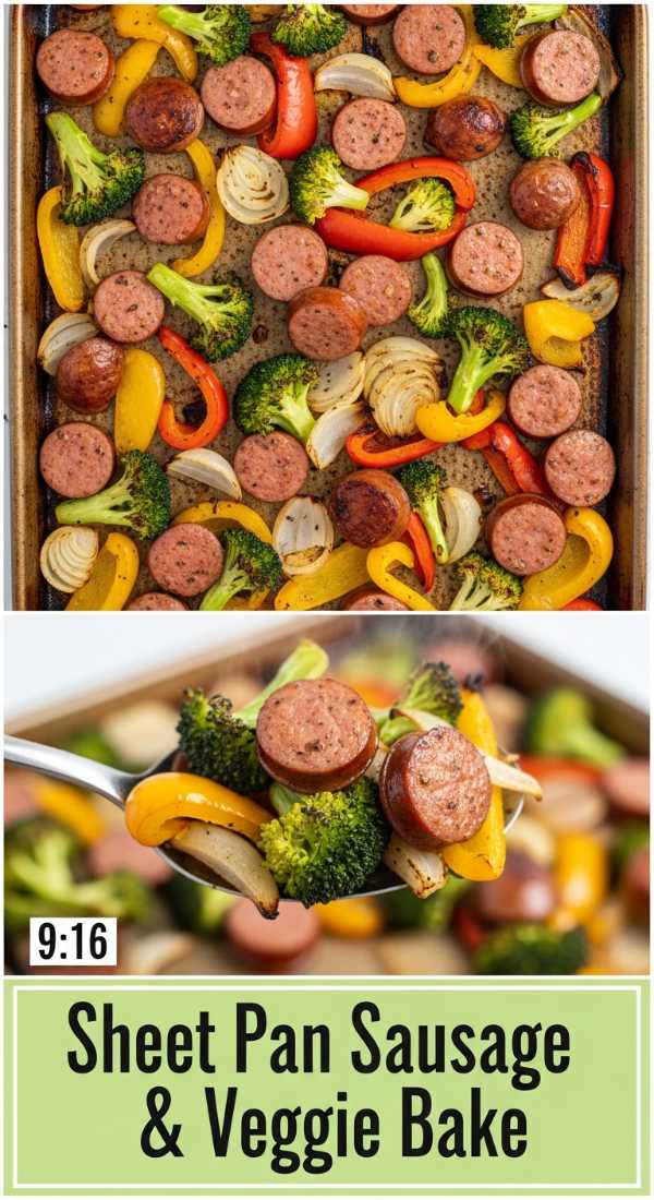 Sheet Pan Sausage & Veggie Bake