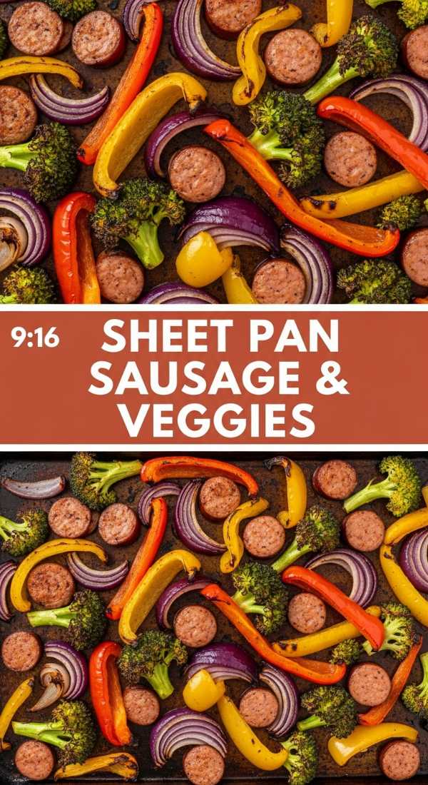Sheet Pan Sausage & Veggies: The Easiest Clean-Up Dinner!