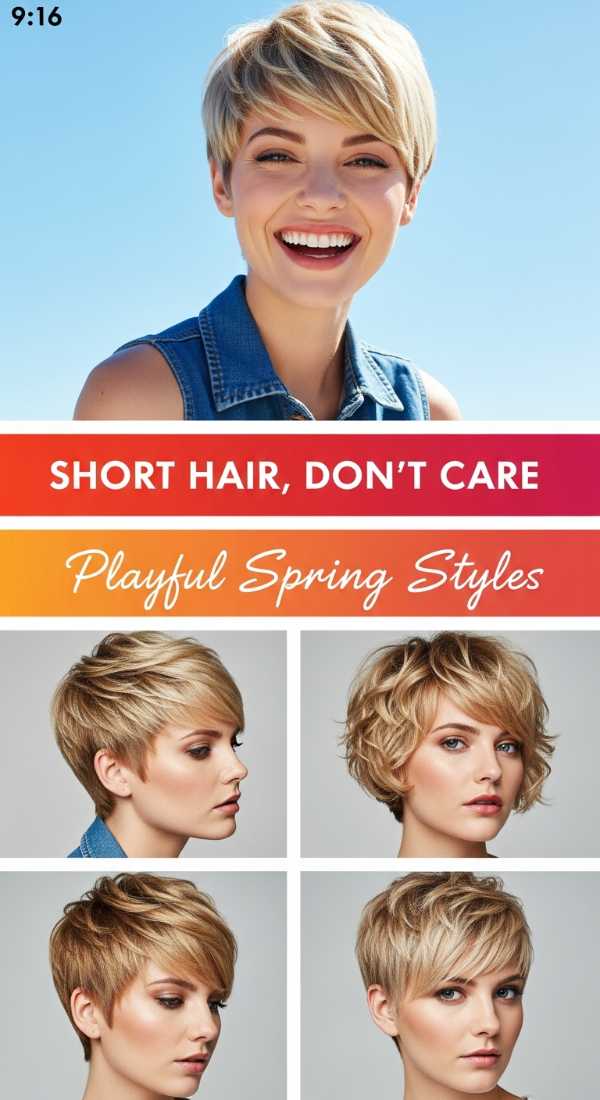 Short Hair, Don't Care: *Playful* Spring Hairstyles