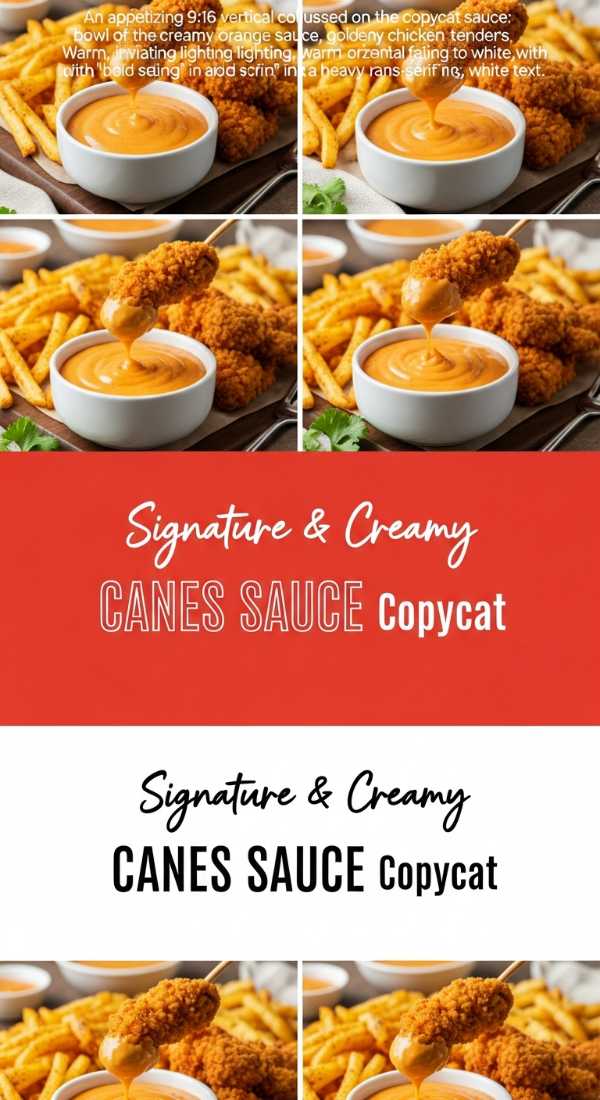 Signature & Creamy CANES SAUCE Copycat