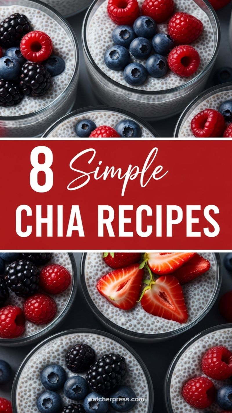 Simple Berry-Topped Chia Seed Pudding