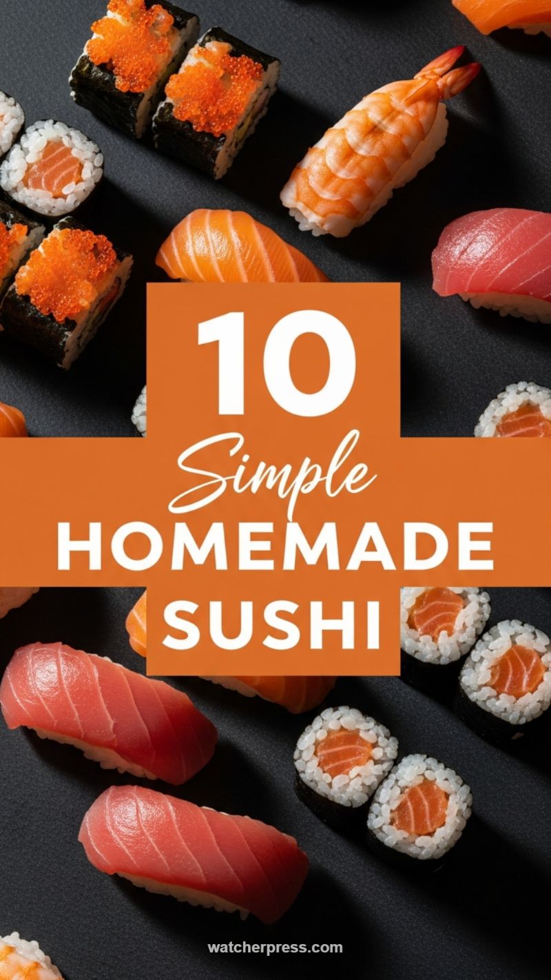 Simple Homemade Salmon Nigiri & Maki