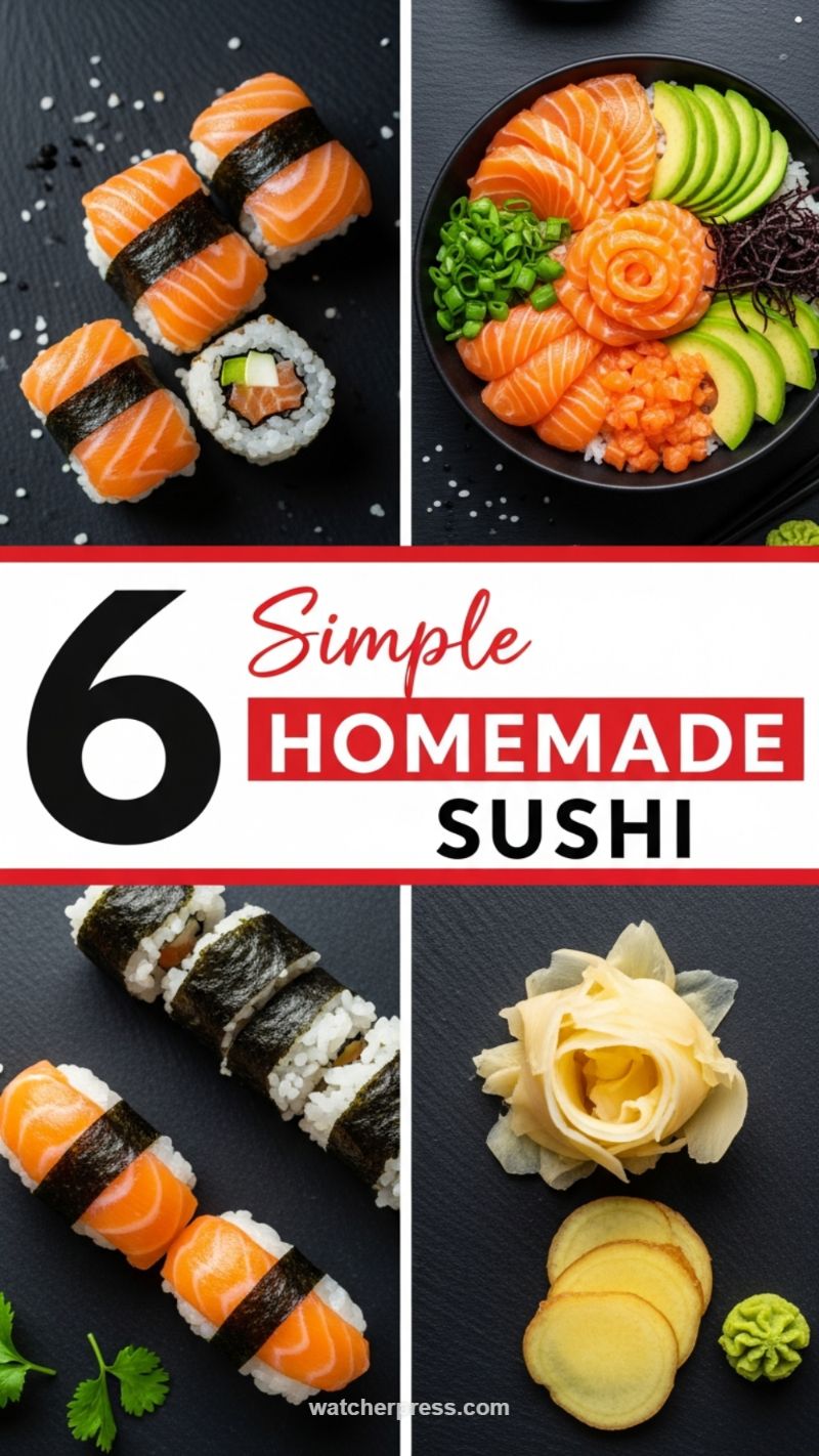 Simple Homemade Salmon Sushi