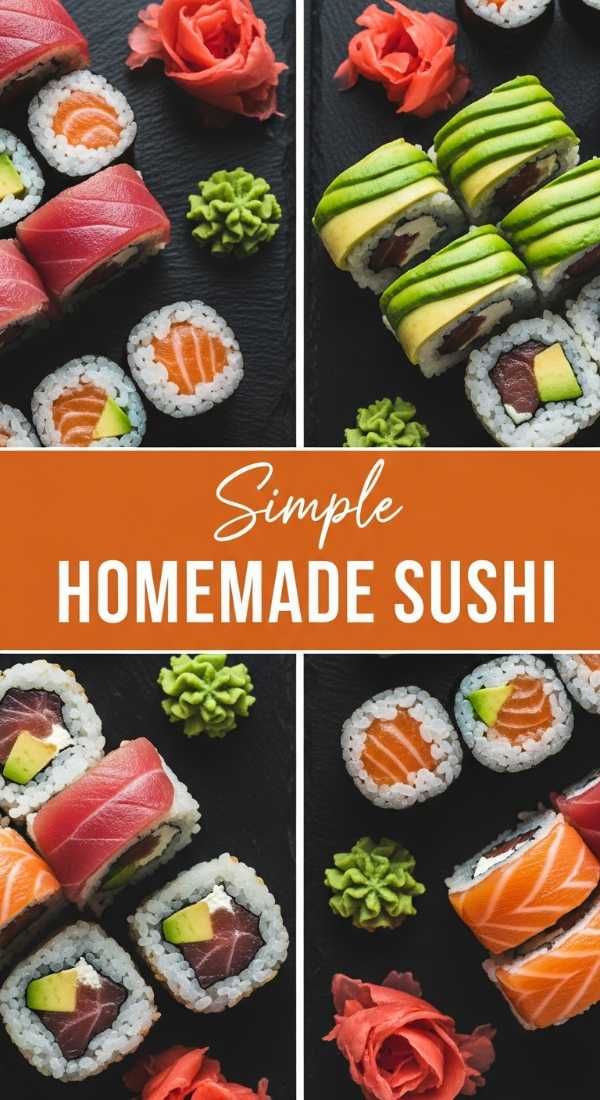 Simple Homemade Sushi Rolls for Beginners