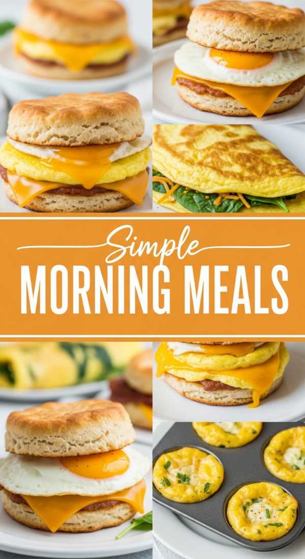 Simple Morning Egg Breakfast Ideas