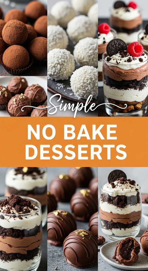 Simple No Bake Dessert Recipes