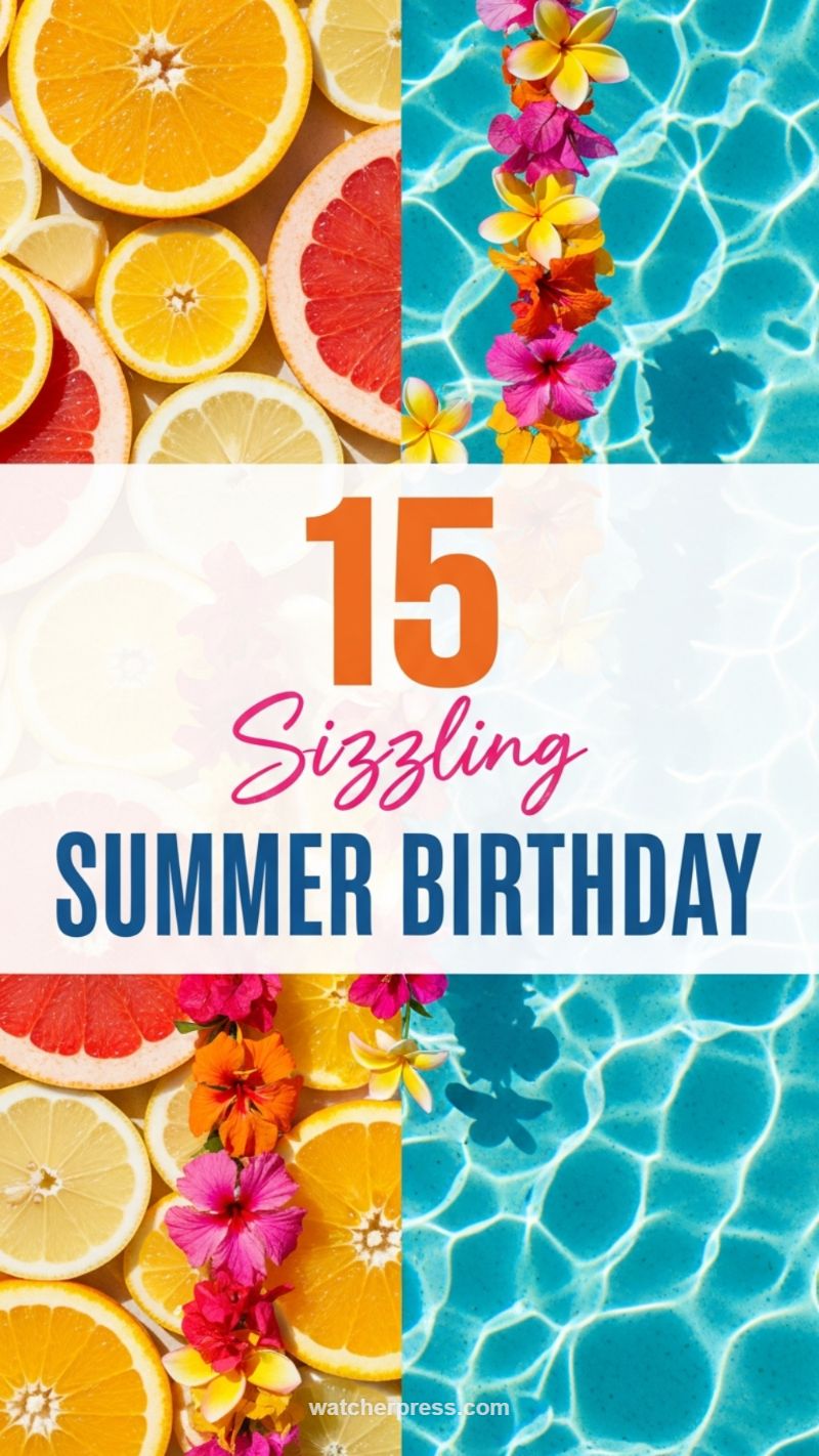 Sizzling Summer Citrus Pool Party