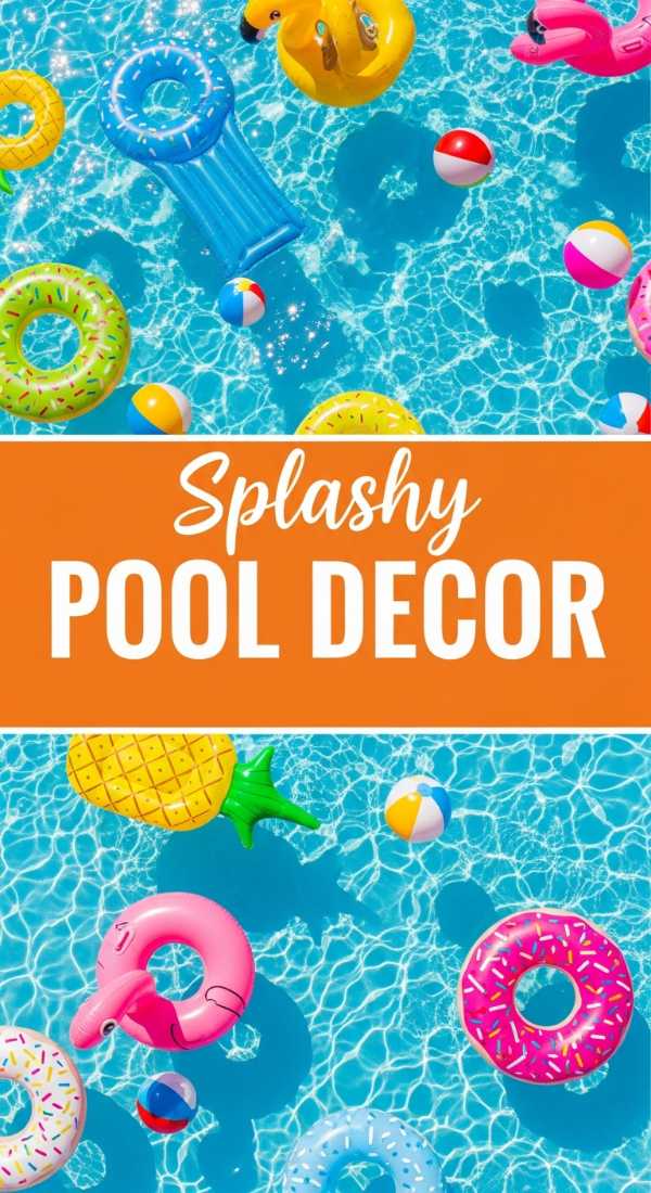 Splashy Pool Party Decorations to Make a Statement