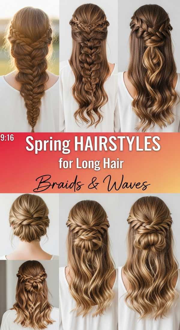 Spring Hairstyles for Long Hair: Braids & Waves