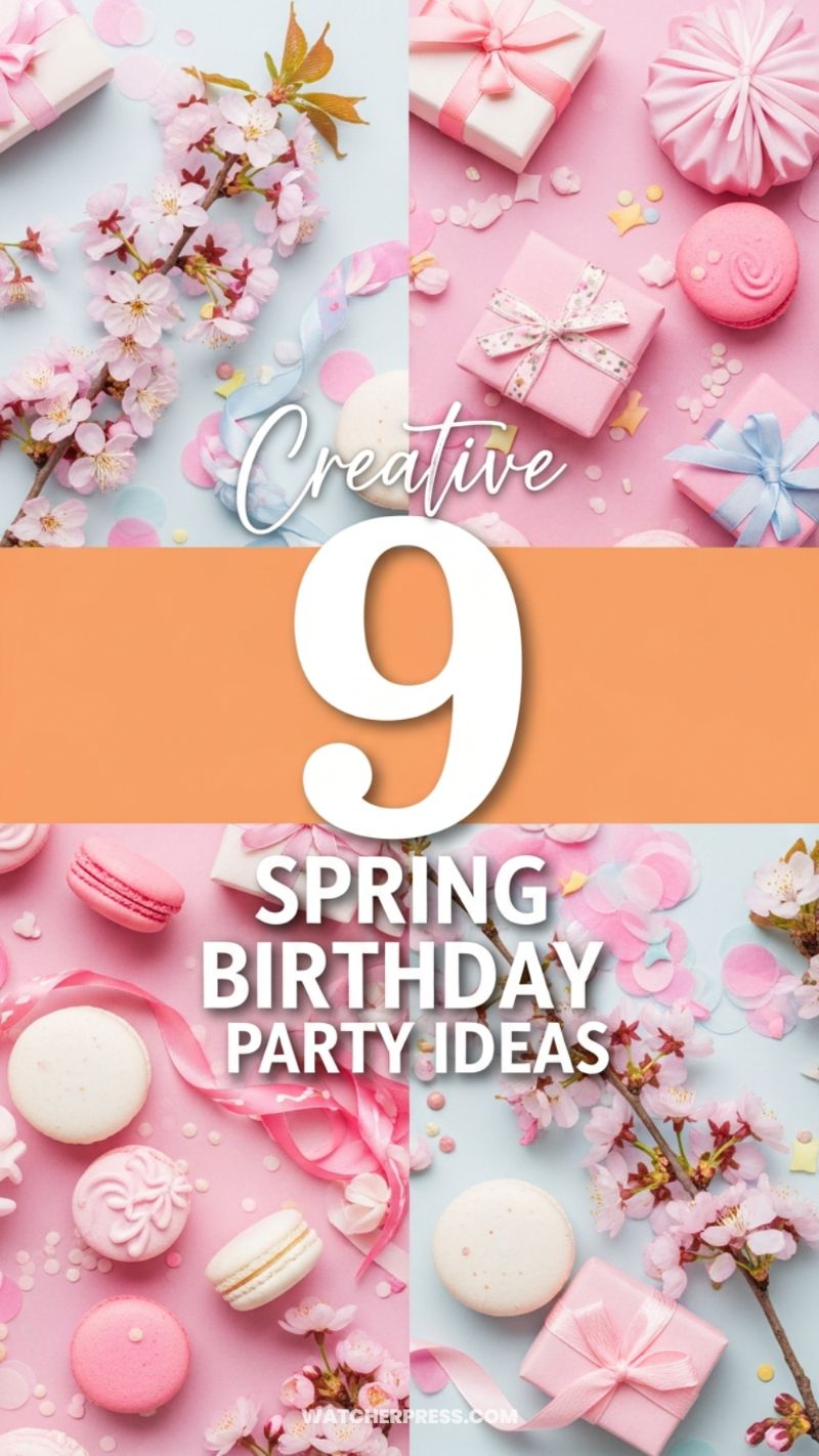 Springtime Cherry Blossom & Macaron Flatlay