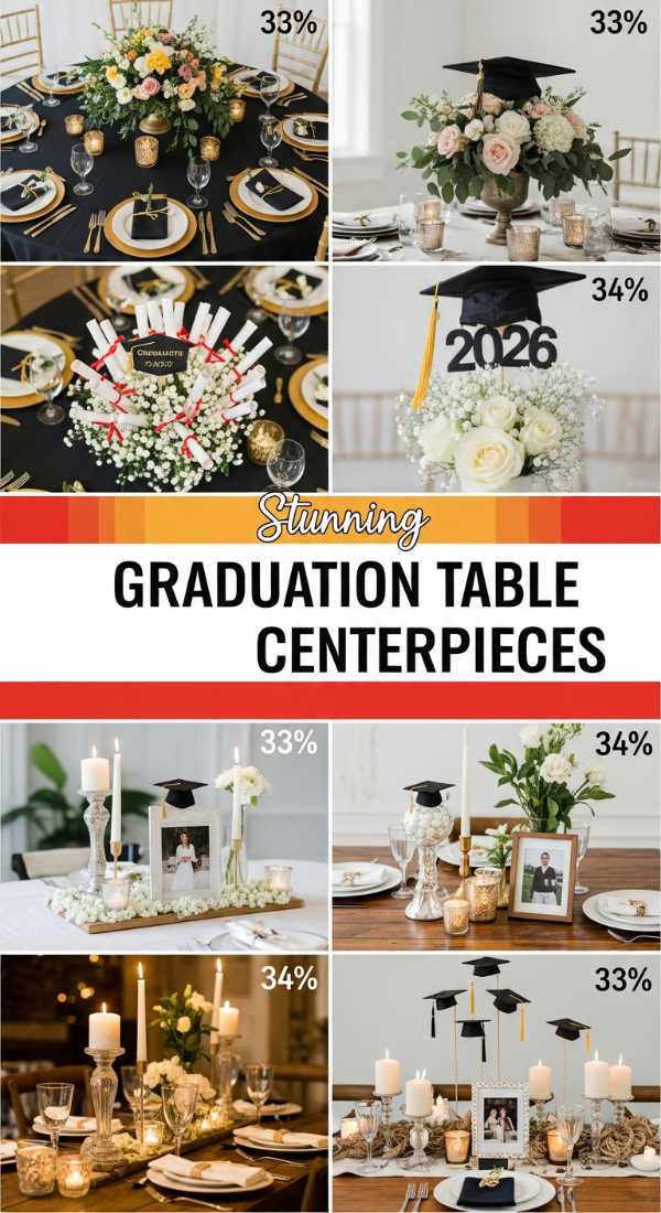 Stunning Graduation Table Centerpieces