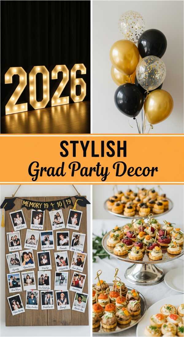 Stylish Grad Party Decor Ideas
