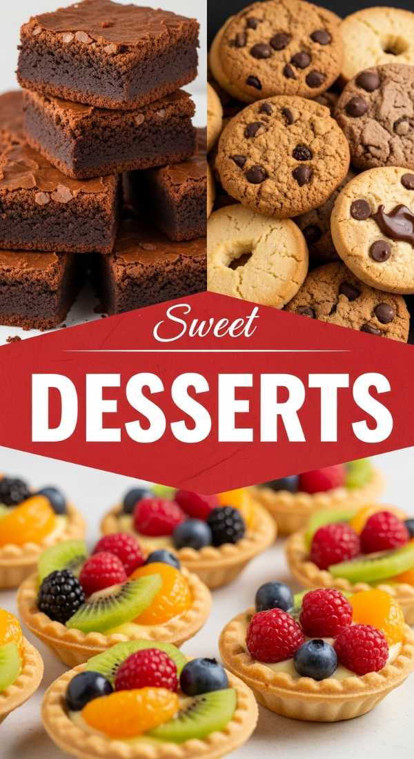 Sweet Dessert Recipes with 3 Ingredients