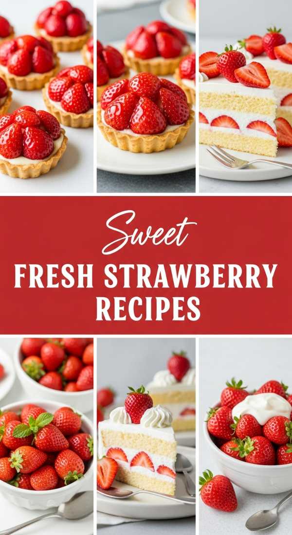 Sweet Fresh Strawberry Dessert Recipes