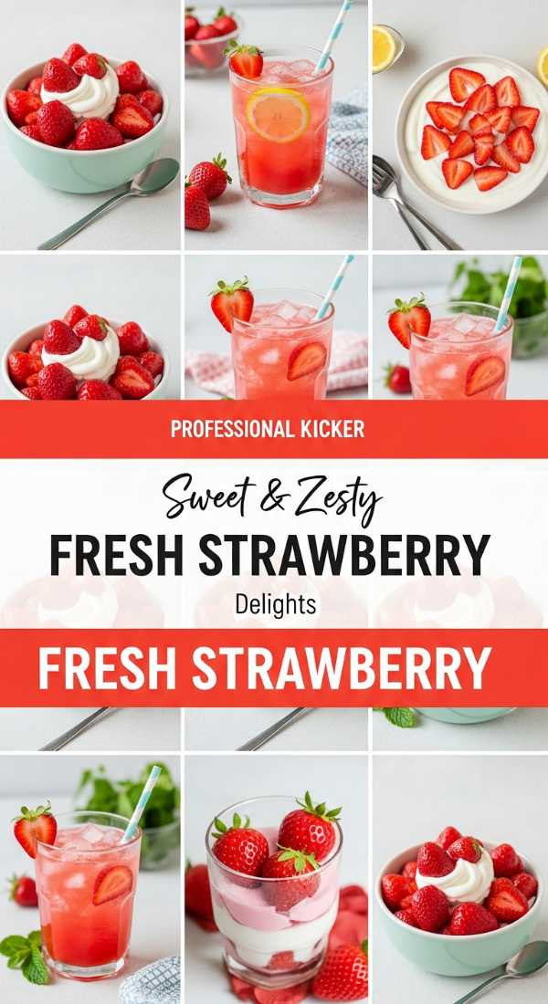 Sweet & Zesty FRESH STRAWBERRY Delights