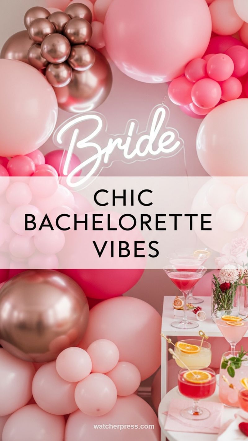 The Chic Pink Bachelorette Vibes