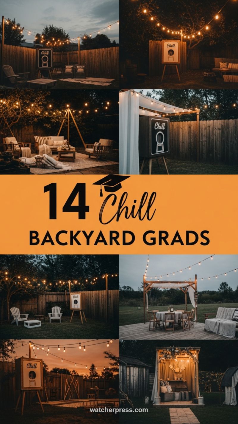 The 'Chill' Backyard Graduation Lounge