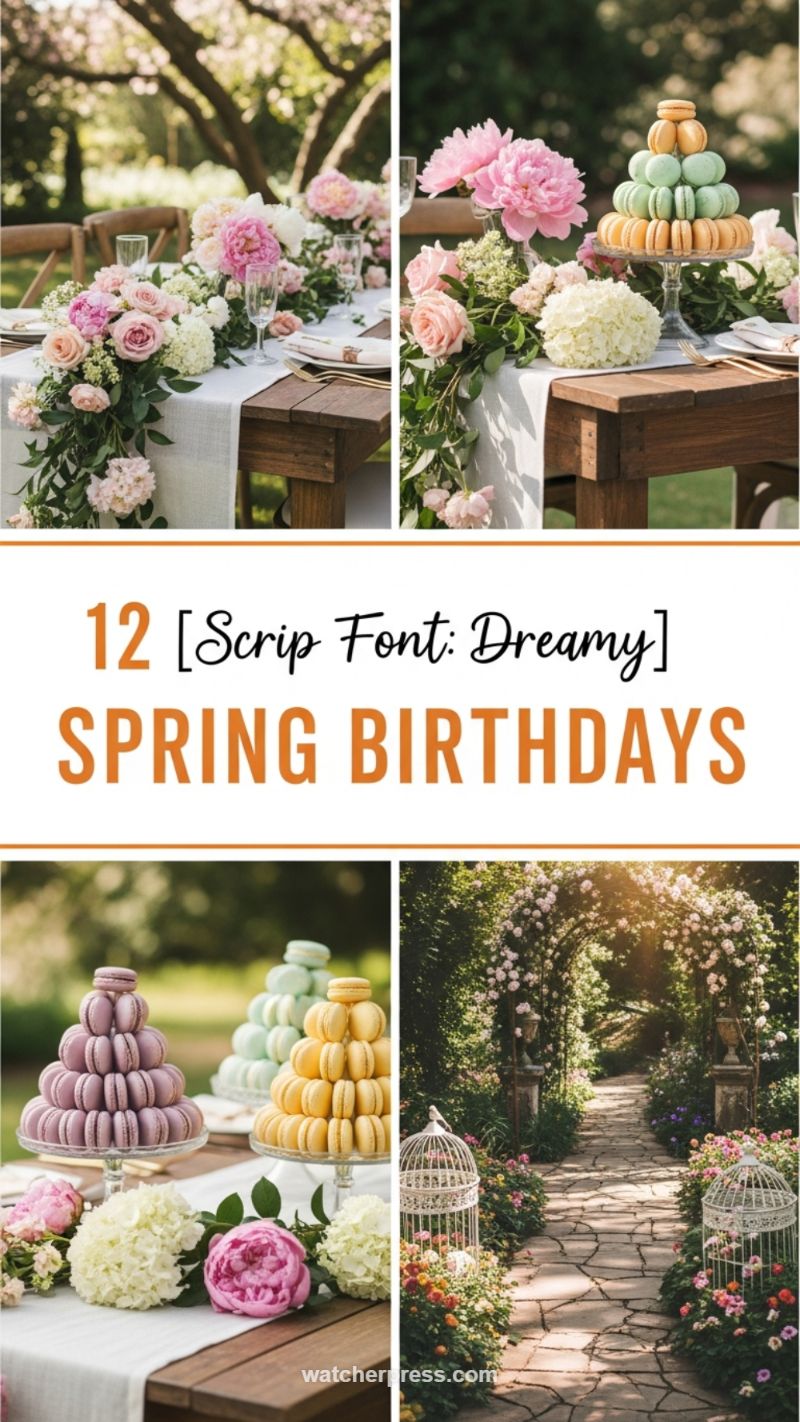 The Dreamy Spring Macaron Garden