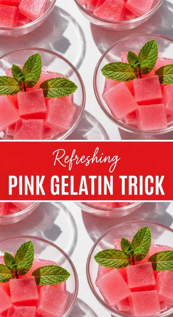 The Famous Pink Gelatin Diet Recipe Trick