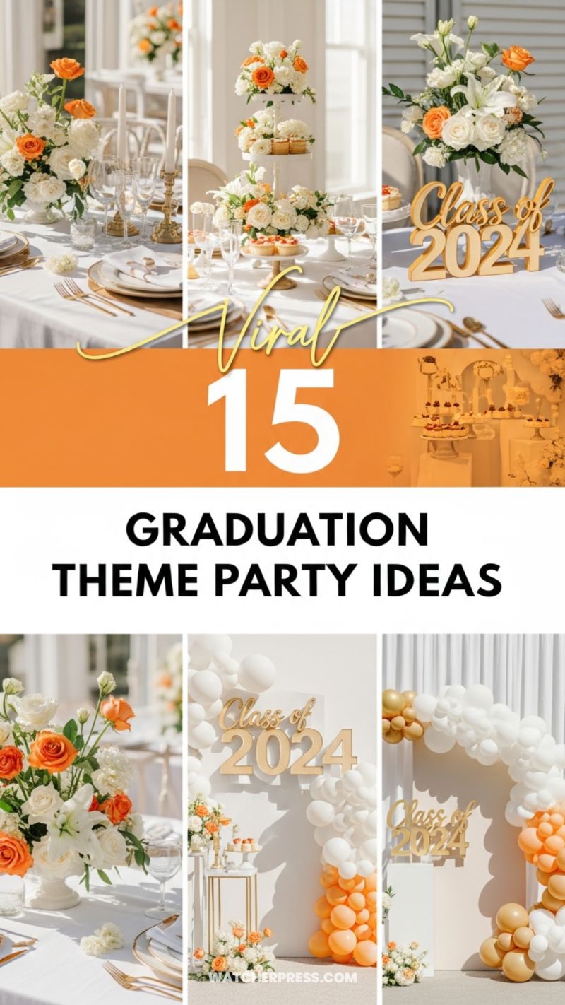 The Golden Sunset Graduation Tablescape