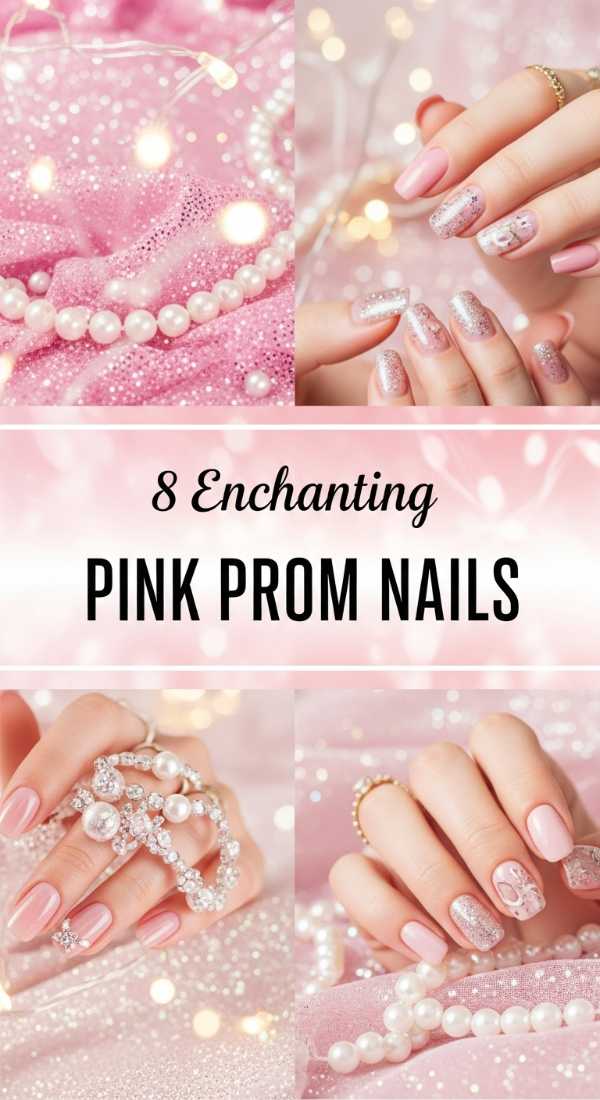 The Prettiest Pink Prom Nails for a Magical Night!