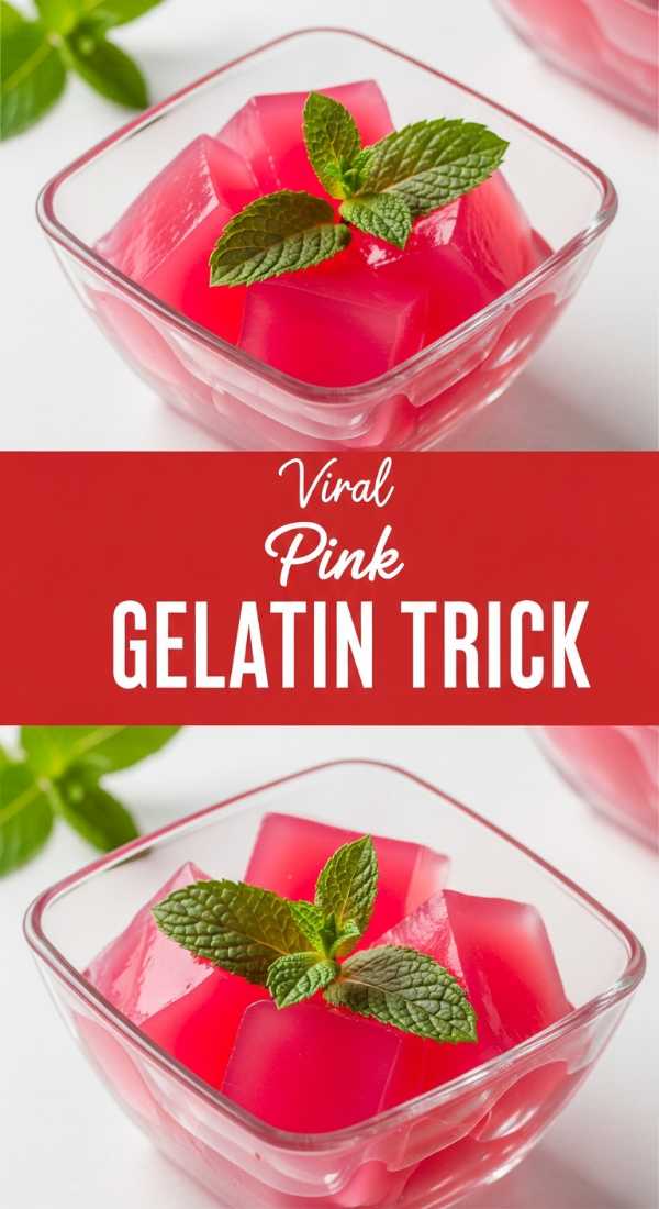 The Viral Pink Gelatin Diet Trick Recipe
