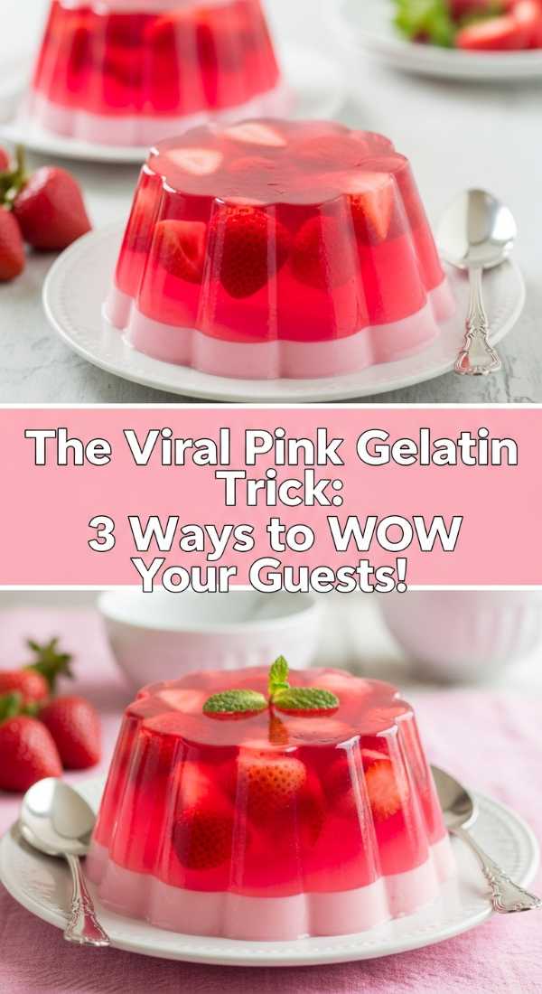 The Viral Pink Gelatin Trick: 3 Ways to WOW Your Guests!