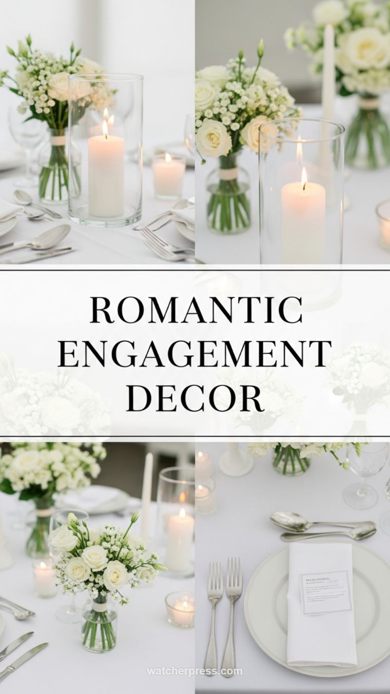 Timeless Romantic Engagement Decor