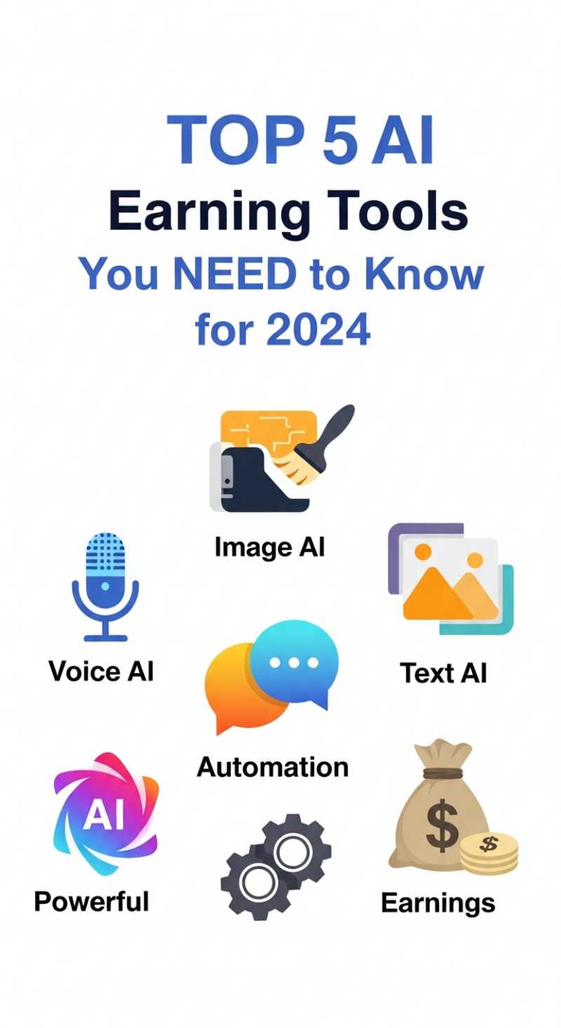 TOP 5 AI Earning Tools You NEED to Know for 2024