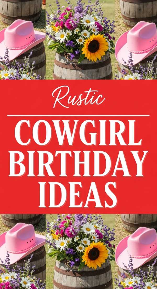 Trendy Cowgirl Birthday Party Decor