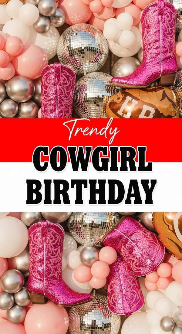 Trendy Cowgirl Birthday Party Themes
