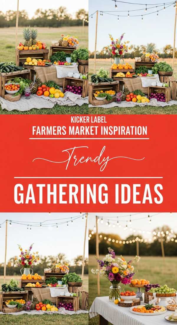Trendy Farmers Market Gathering