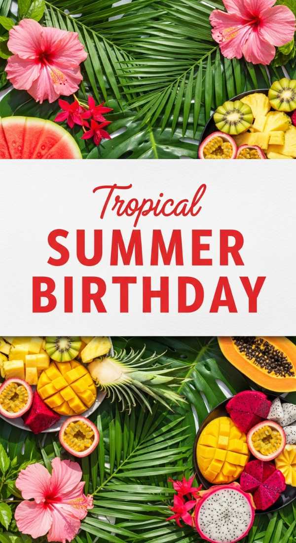 Tropical Summer Birthday Party Trends