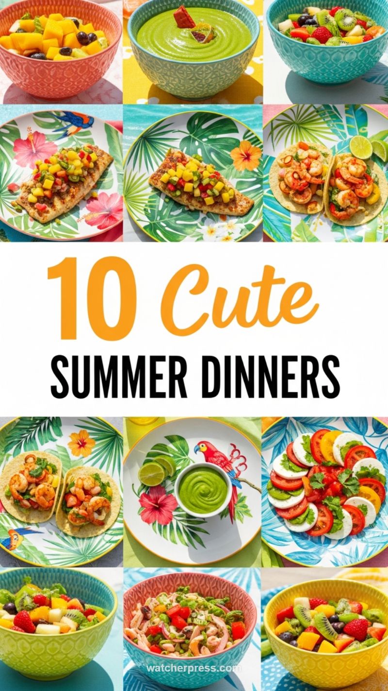 Tropical Summer Fish Tacos & Fruit Bowls
