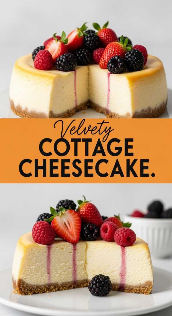 Velvety Cottage Cheesecake (High Protein)